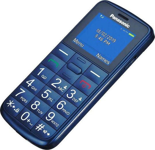 Panasonic KX-TU110 Dual SIM Mobile with Large Buttons Blue view 3