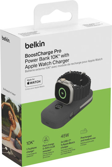Belkin BoostCharge Pro Power Bank 10000mAh 45W with USB-C Port Black view 7