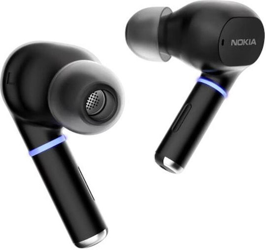 Nokia Clarity Earbuds 2 Pro Bluetooth Handsfree Earphones with Sweat Resistance and Charging Case Black view 1
