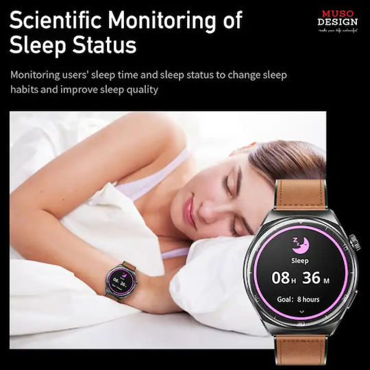 Awei H27 Smartwatch with Heart Rate Monitor (Brown) view 9