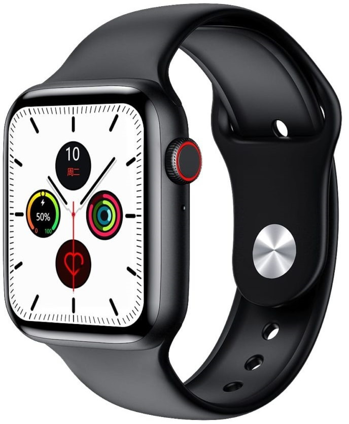 WearFiT Aluminium Smartwatch with Heart Rate Monitor (Black)