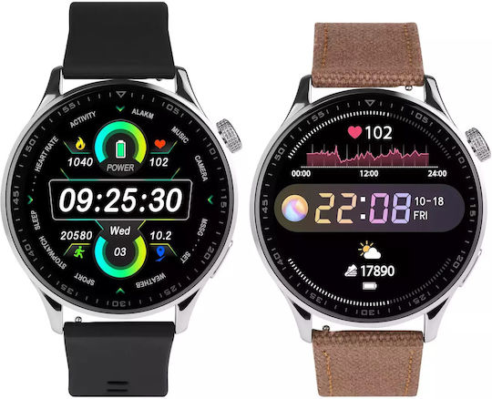Tracer SMW9 X-Tro 47mm Smartwatch with Heart Rate Monitor (Silver)
