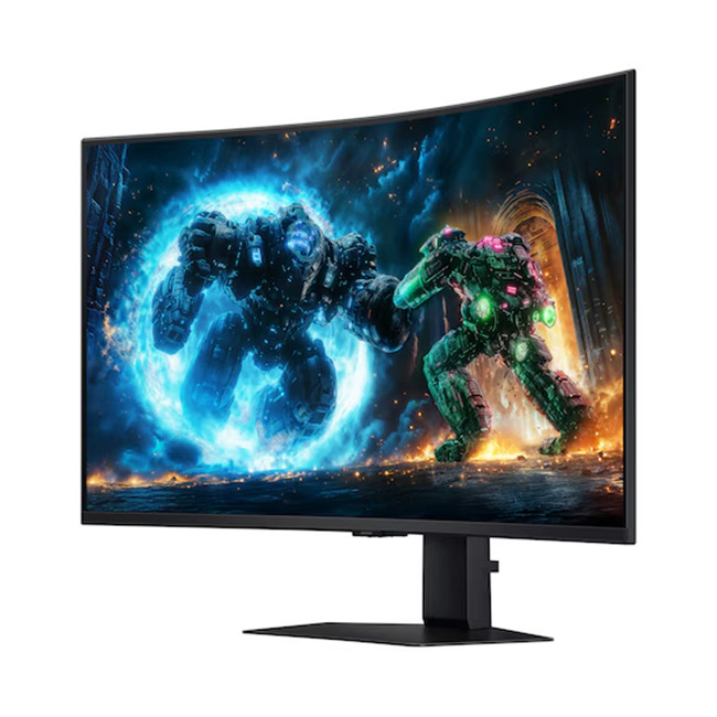 Samsung Odyssey G7 G75F VA HDR Curved Gaming Monitor 37" 4K 3840x2160 165Hz with 1ms Response Time GTG view 2
