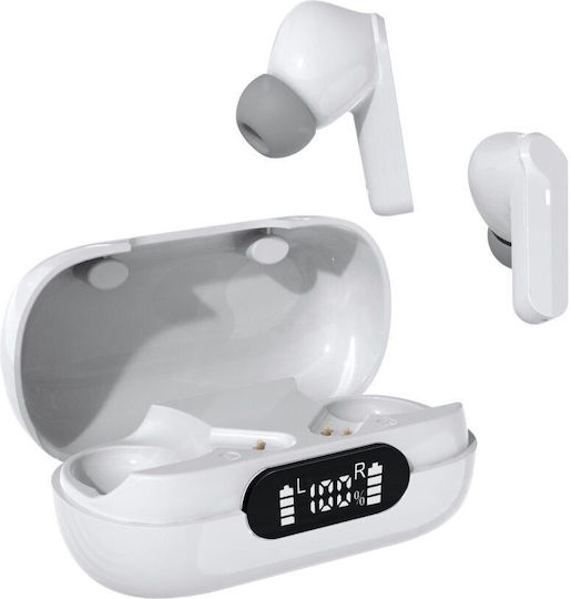 Denver TWE-40 In-ear Bluetooth Handsfree Earphones with Charging Case White view 1