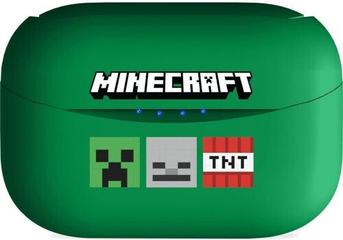 OTL Minecraft In-ear Bluetooth Handsfree Earphones with Charging Case Green Ansicht 4
