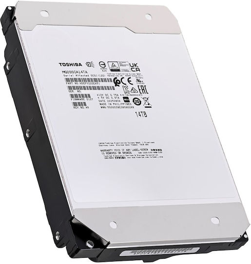 Toshiba MG09 14TB HDD Hard Drive 3.5" SAS 3.0 7200rpm for NAS / Server MG09SCA14TA