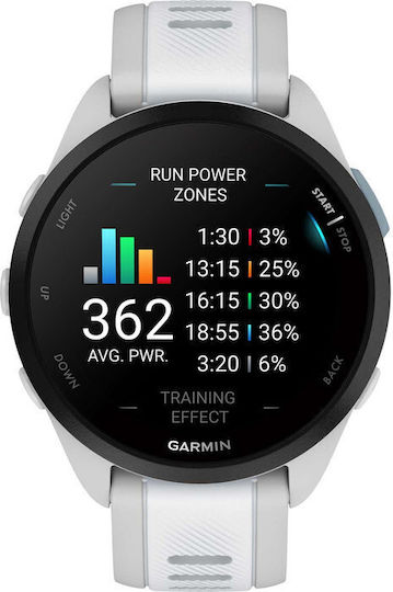Garmin Forerunner 165 Music 43mm Waterproof Smartwatch with Heart Rate Monitor (Mist Gray/Whitestone) view 6