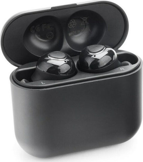 T9 In-ear Bluetooth Handsfree Earphones with Charging Case Black view 1