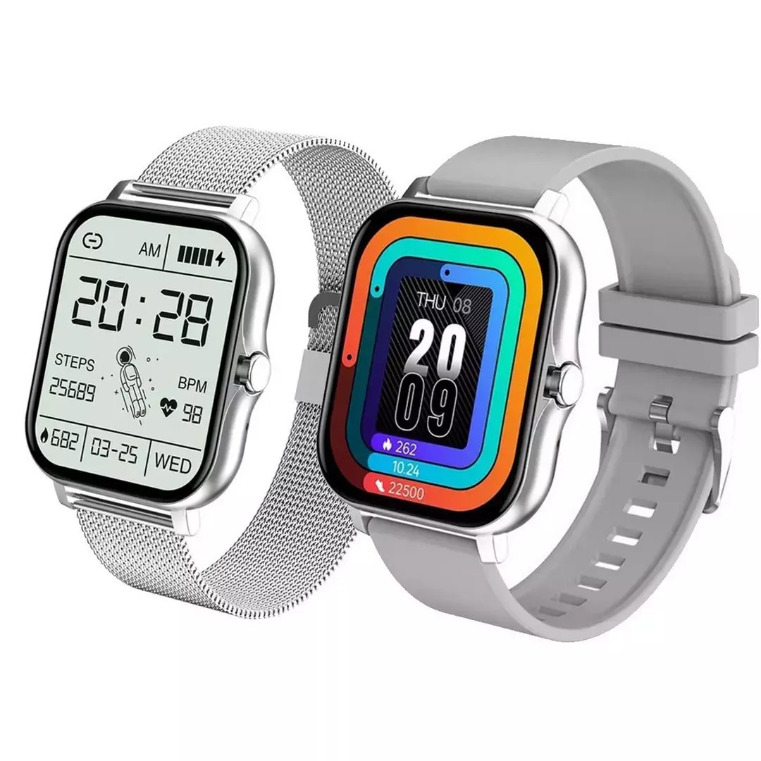 Verk Group Y13 Smartwatch with Heart Rate Monitor (Silver) view 9