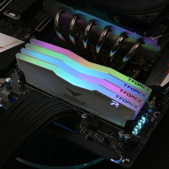 TeamGroup Delta RGB DDR4 16GB RAM with 2x8GB Modules and Speed 3600 for Desktop TF4D416G3600HC18JDC01 vue 7