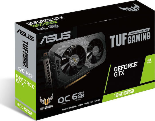 Asus GeForce GTX 1660 Super 6GB GDDR6 TUF Gaming OC Graphics Card vue 2