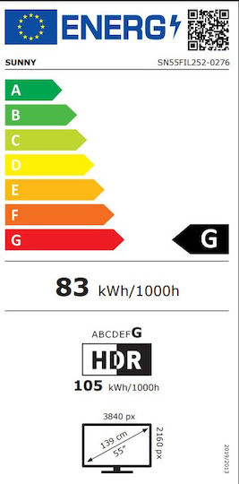 Sunny Smart Television 55" 4K UHD LED SN55FIL252-0276 (2019) view 5