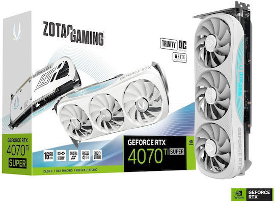 Zotac GeForce RTX 4070 Ti Super 16GB GDDR6 Trinity OC White Edition Graphics Card vista 6