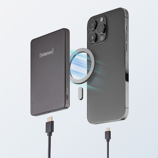 Intenso Mw MagSafe Power Bank 5000mAh with USB-C Port Power Delivery Gray view 6