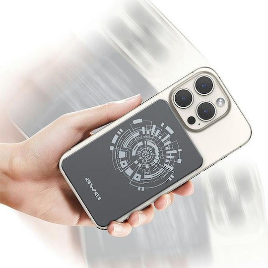 Awei P112K MagSafe Power Bank 5000mAh Gray view 7