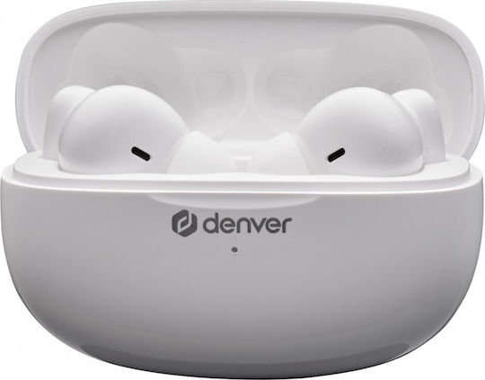 Denver TWE-49ENC In-ear Bluetooth Handsfree Earphones with Charging Case White view 3