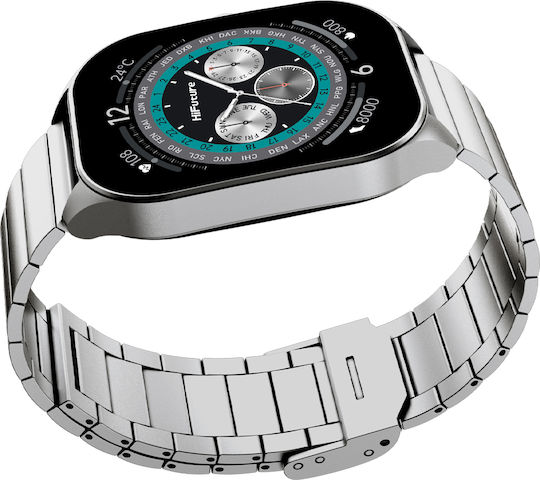 HiFuture FutureFit APEX Smartwatch with Heart Rate Monitor (Silver) view 4