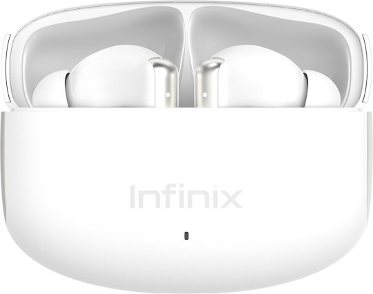 Infinix Xbuds NC XE28 Bluetooth Handsfree Earphones with Sweat Resistance White view 1