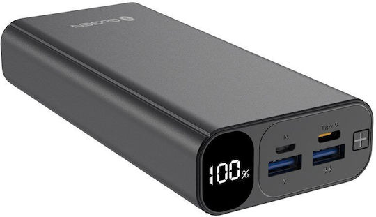 GoGEN PB200007B Power Bank 20000mAh 20W with 2 USB-A Ports and USB-C Port Power Delivery Black