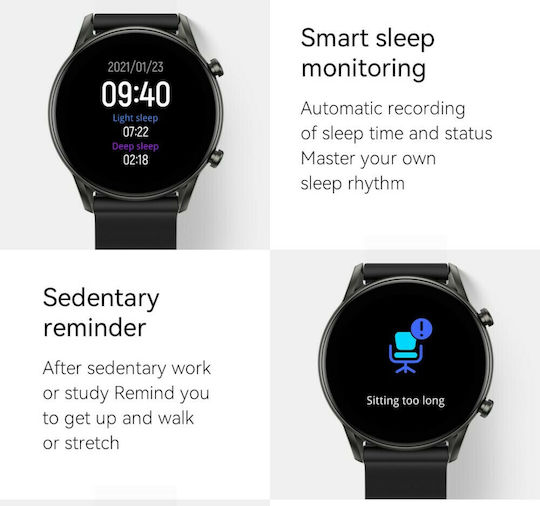 Haylou RT2 LS10 46mm Smartwatch with Heart Rate Monitor (Black) view 7