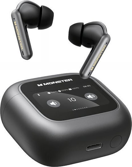 Monster TH300 In-ear Bluetooth Handsfree Earphones with Charging Case Black