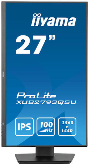 Iiyama ProLite IPS Monitor 27" QHD 2560x1440 with Response Time 1ms GTG view 4