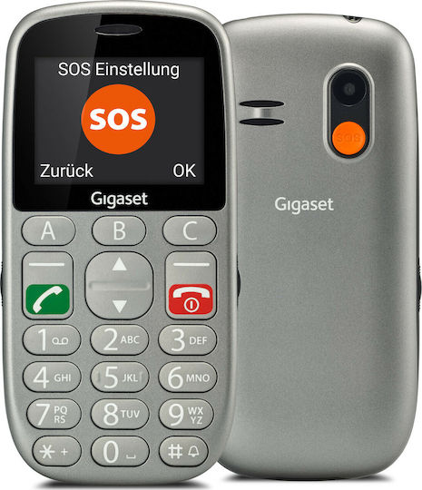 Gigaset GL 390 Dual SIM Mobile with Large Buttons Grey view 2