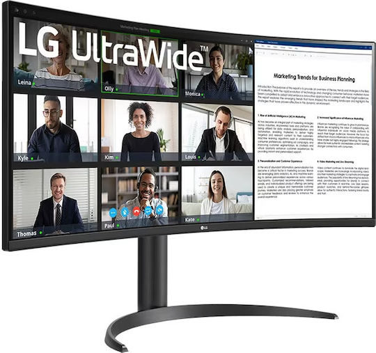 LG 34WR55QK-B Ultrawide VA HDR Curved Monitor 34" QHD 3440x1440 with Response Time 5ms GTG