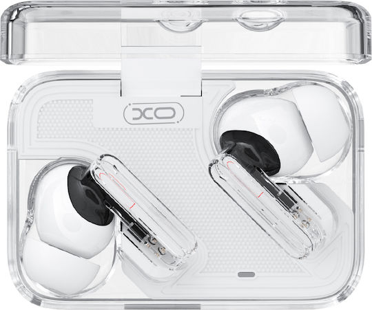 XO G21 Crystal In-ear Bluetooth Handsfree Earphones with Charging Case White view 4