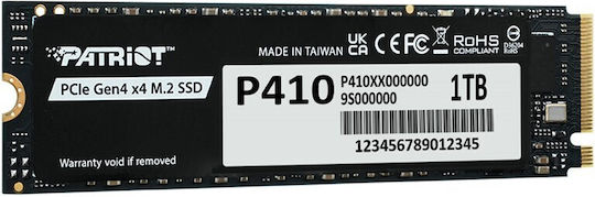 Patriot Viper P410 SSD 1TB M.2 Type with PCI Express 4.0 Connection P410P1TBM28H vue 2