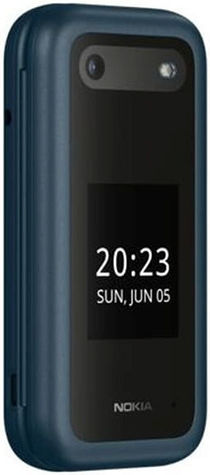 Nokia 2660 Flip Dual SIM (48MB/128MB) Mobile with Buttons Blue view 3