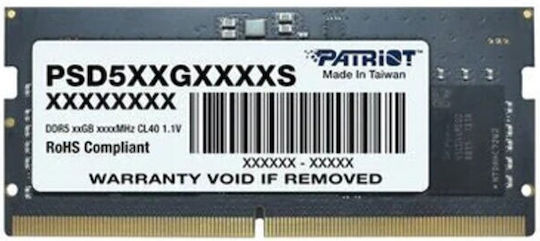 Patriot Signature DDR5 with Module 1x32GB and Speed 4800 for Laptop PSD532G48002S view 3