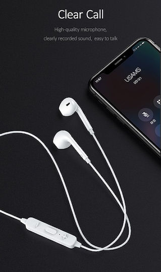 Usams LN Sport Earbud Bluetooth Handsfree Earphones with Sweat Resistance White vista 7