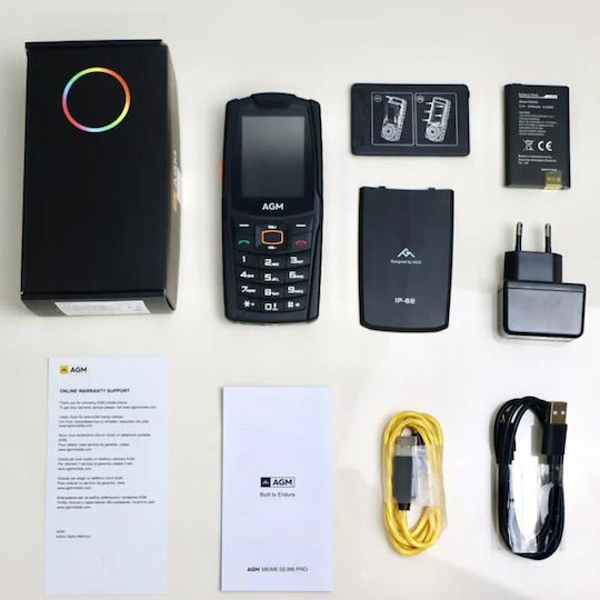 AGM M6 Dual SIM Resistant Mobile with Buttons Black view 9