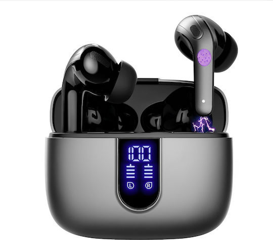 In-ear Bluetooth Handsfree Earphones with Sweat Resistance and Charging Case Black view 5