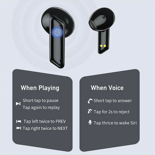 Awei T36 Earbud Bluetooth Handsfree Earphones with Sweat Resistance and Charging Case Black view 4