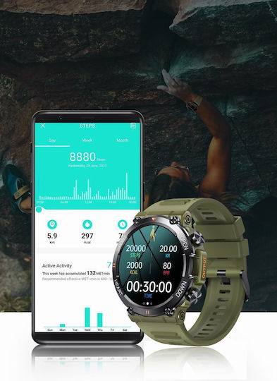 Gravity GT7-1 Pro 47mm Smartwatch with Heart Rate Monitor (Multicolour) vue 5