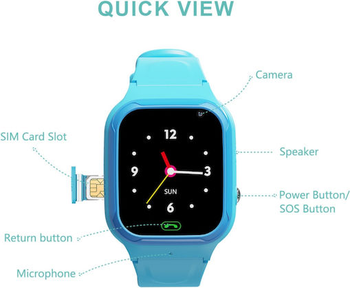 Smartwatch with SIM (Blue) view 8