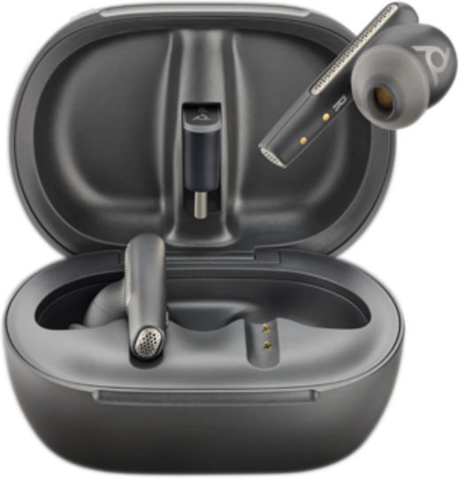 Plantronics Voyager Free 60+ UC (USB-C) In-ear Bluetooth Handsfree Earphones with Charging Case Carbon Black