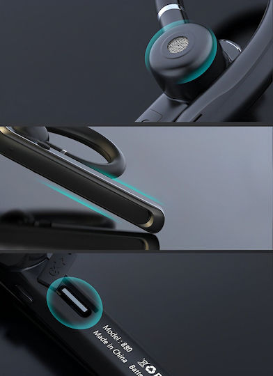 Mozos 880 In-ear Bluetooth Handsfree Earphone with Sweat Resistance Black view 6
