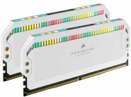 Corsair Dominator Platinum RGB DDR5 32GB RAM with 2x16GB Modules and Speed 5200 for Desktop CMT32GX5M2B5200C40W view 2