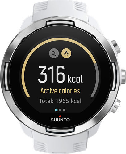 Suunto 9 Baro Stainless Steel 50mm Waterproof Smartwatch with Heart Rate Monitor (White) view 2