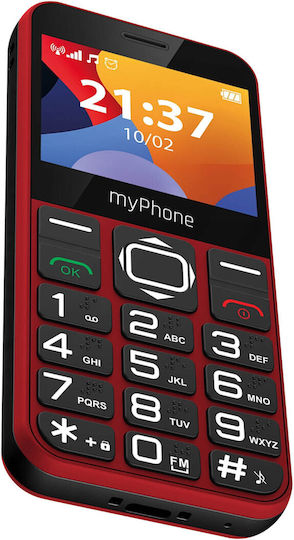 MyPhone Halo 3 Single SIM Mobile with Large Buttons (English Menu) Red view 5