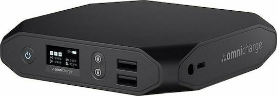 Omnicharge Omni20+ Power Bank 20400mAh with 3 USB-A Ports and USB-C Port Quick Charge 3.0 Black vista 8