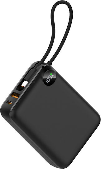 Voltres ChargeGO Power Bank 20000mAh 22.5W with USB-A Port and USB-C Port Black view 1