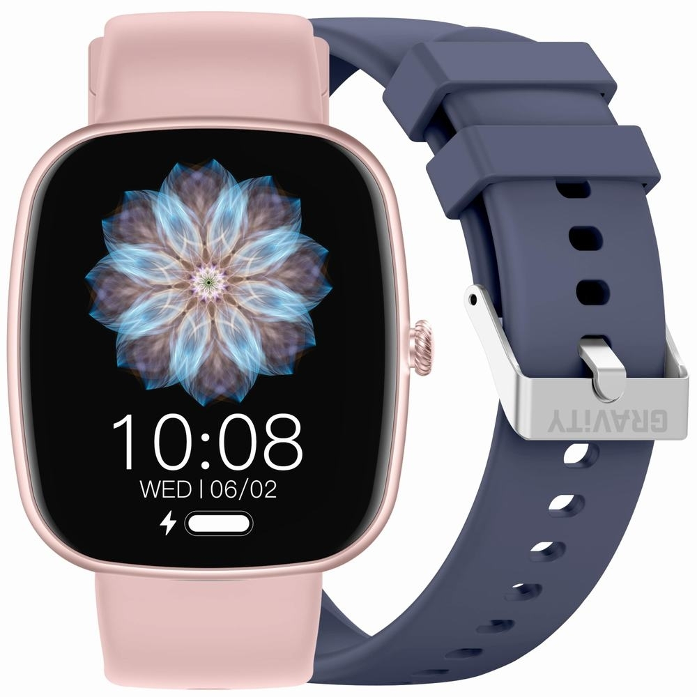 Gravity Gt18-3 Smartwatch Rose Gold + 2 Silicone Straps