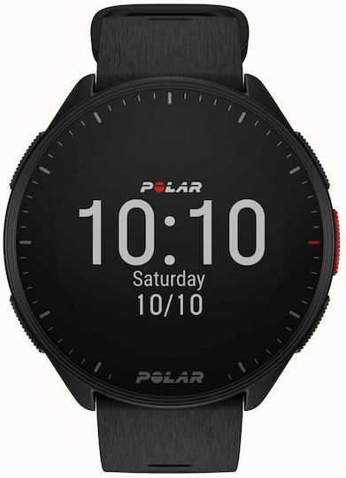 Polar Pacer 45mm Smartwatch with Heart Rate Monitor (Night Black) view 3