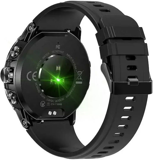Nubi NX1 49mm Smartwatch with Heart Rate Monitor (Black) view 6