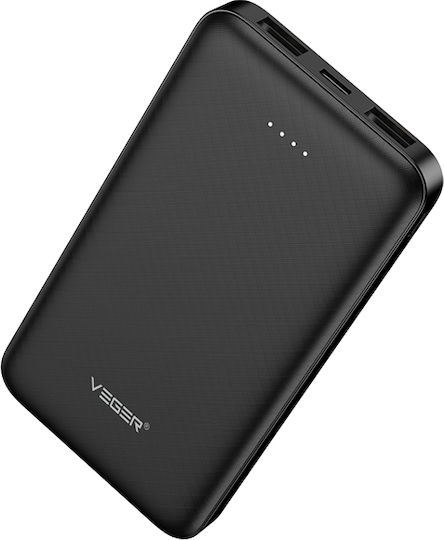 Veger VP1065 Power Bank 10000mAh with 2 USB-A Ports Black