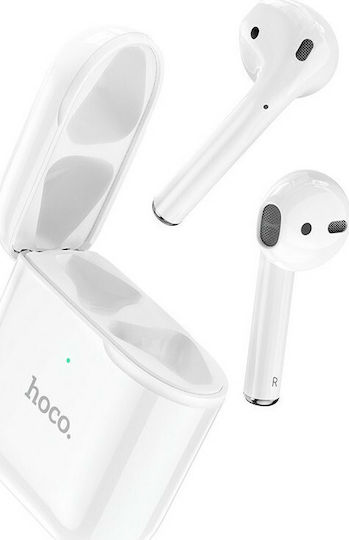 Hoco EW06 In-ear Bluetooth Handsfree Earphones with Charging Case White view 6
